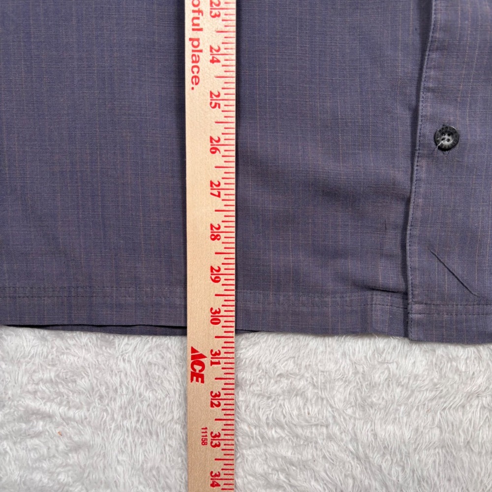 Y2K Harley-Davidson Button Shirt Men 2XL Gray Blue Mechanic Spellout Short Slv - Picture 14 of 16